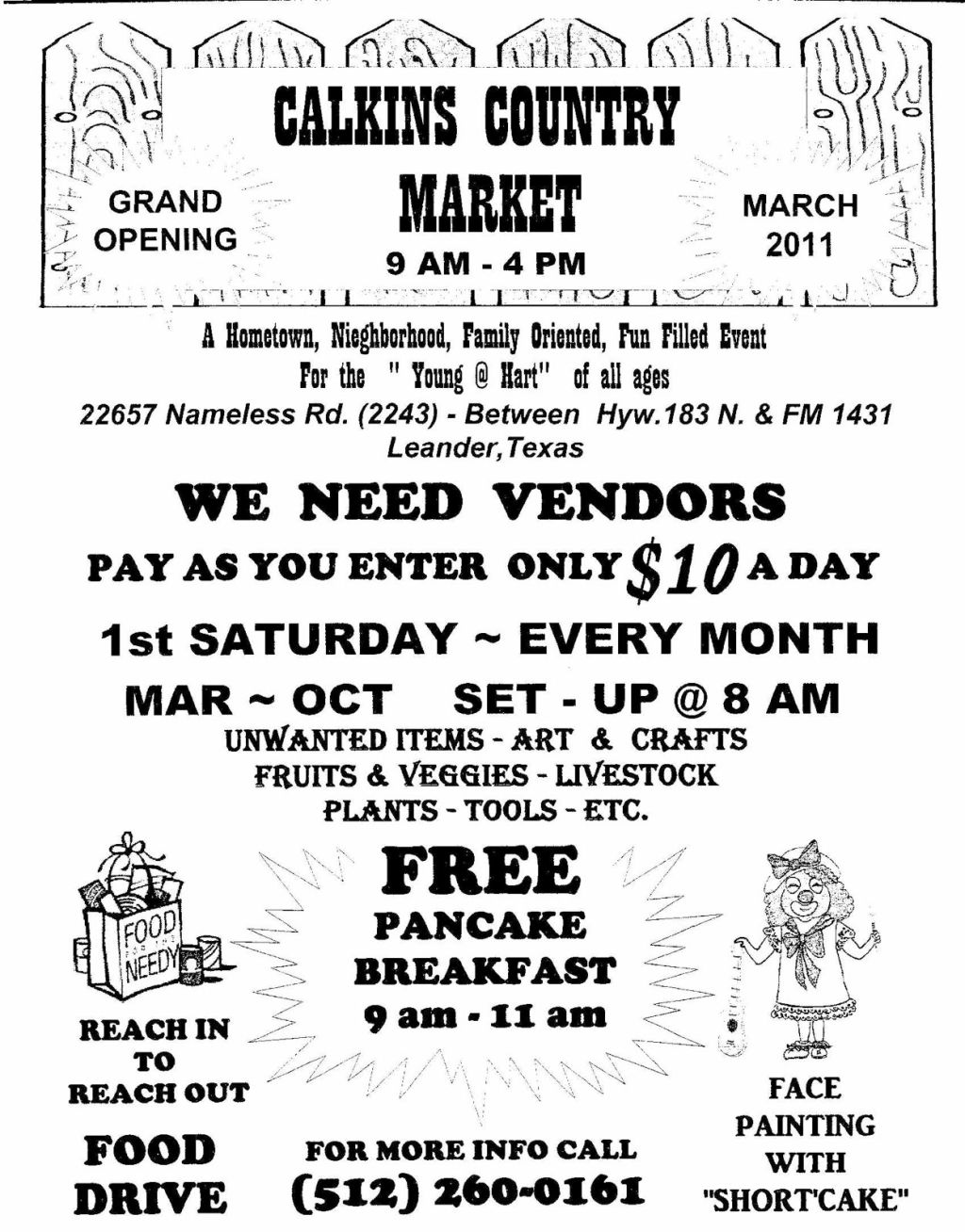 First Saturday Market out on Nameless