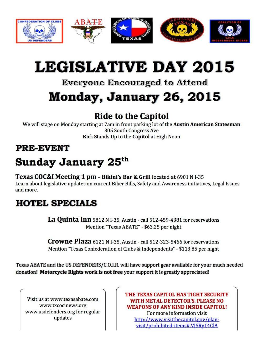 Final Flyer for Legislative Day 2015