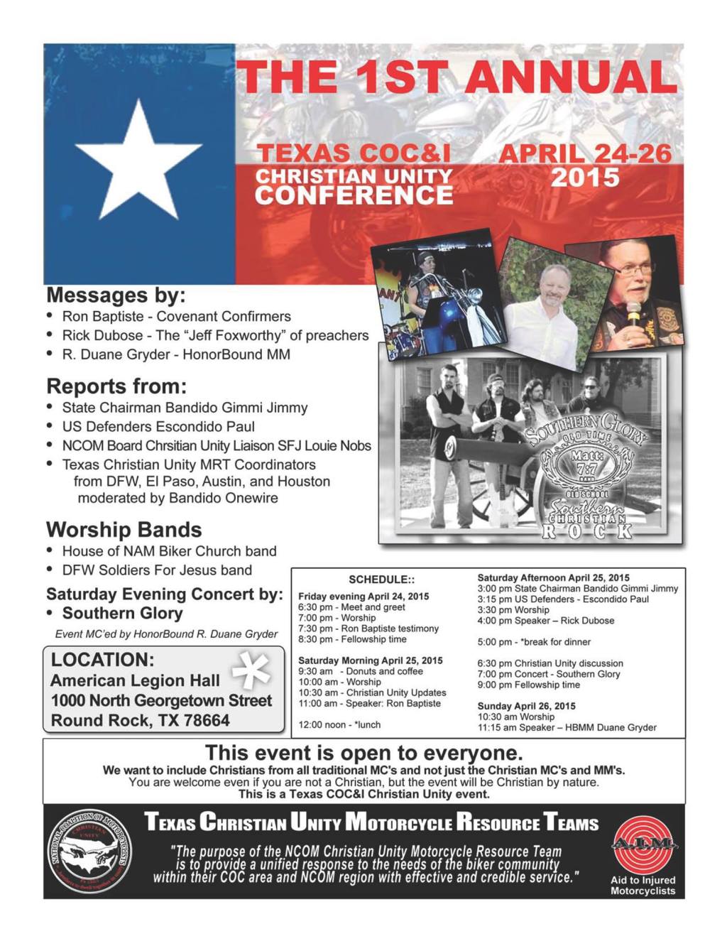 Christian Unity Conference Friday