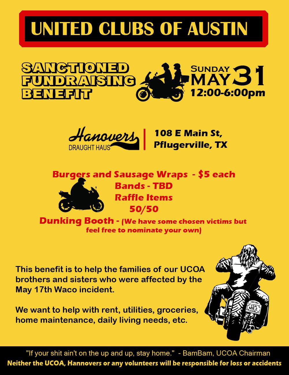 Benefit for Families of Motorcyclists Arrested in Waco