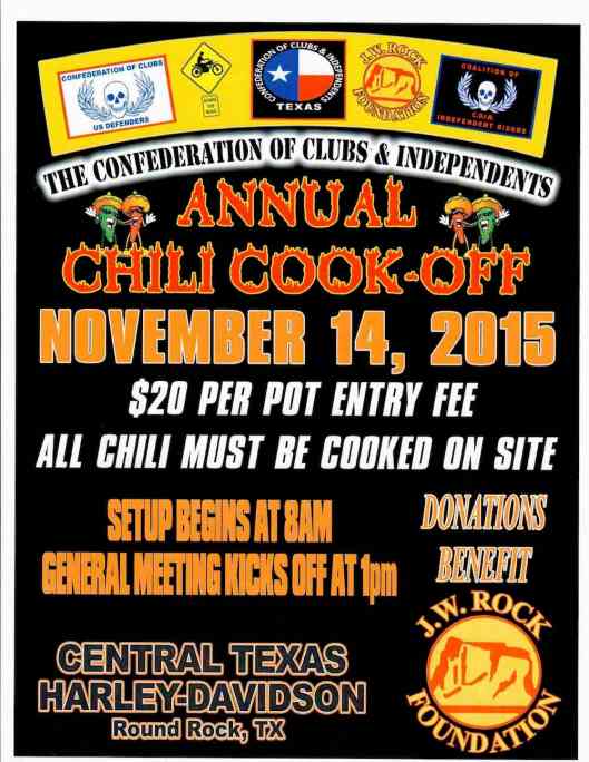 COC & I Region 1 2015 Chili Cook Off